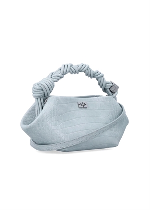 Bou small croco bag Delicate Blue B2100031 Ganni 